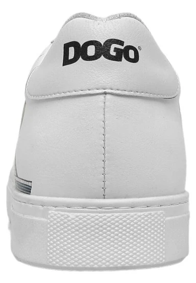 Homme Cuir Vegan Blanc Baskets - It's the Time for London Motif - 