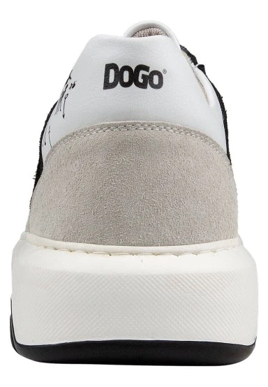 Homme Cuir Vegan Blanc Baskets - Lost Dream Motif - 