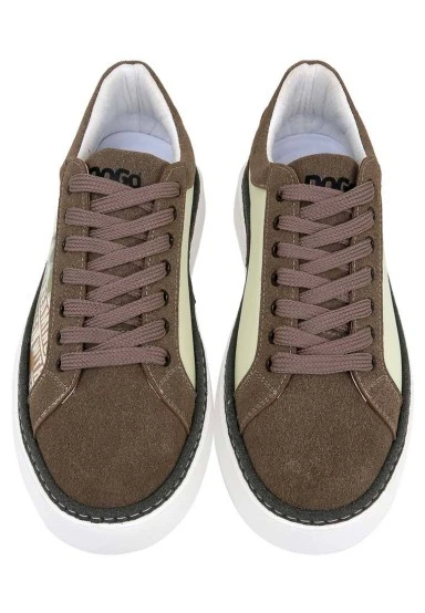 Homme Cuir Vegan Multicolore Baskets - Rules System Motif - 