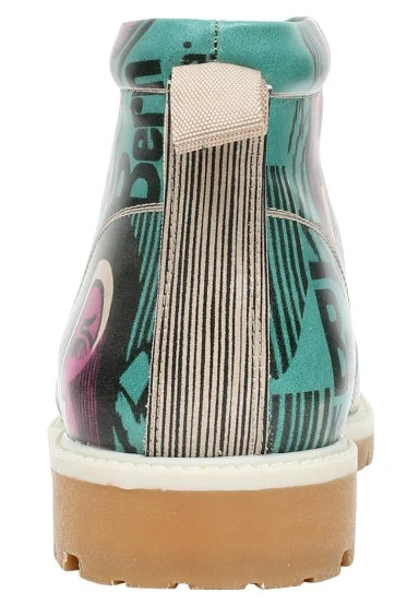 Homme Cuir Vegan Multicolore Bottines - Kunsthalle Motif - 