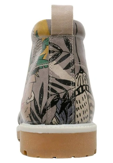 Homme Cuir Vegan Multicolore Bottines - Fragile Motif - 