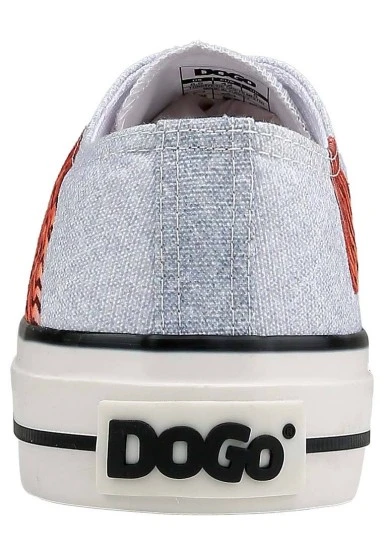 Homme Vegan Gris Baskets - Uptown Tigers Motif - 