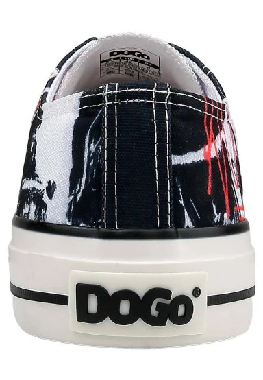 Homme Vegan Noir Baskets - Crush the System Motif - 