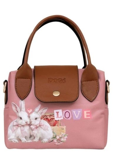Kadın Vegan Bej Medium El Çantası - Bunny Love Tasarım - 