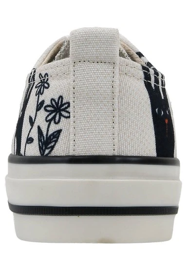 Kadın Vegan Beyaz Sneakers - Line of Rabbits Tasarım - 