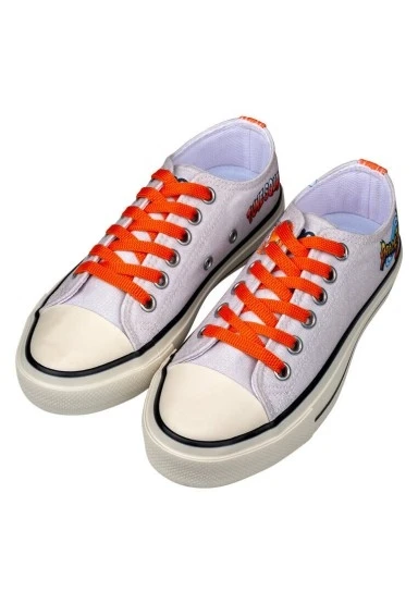 Kadın Vegan Beyaz Sneakers - Looney Tunes Bugs Bunny Space Jam Tasarım - 
