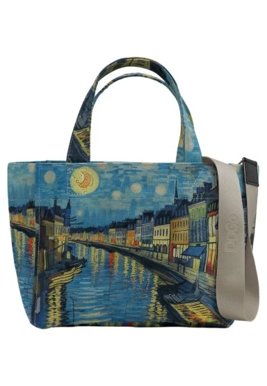 Kadın Vegan Çok Renkli Medium Tote Bag - Sea Sparkles Tasarım - 
