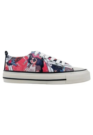 Kadın Vegan Çok Renkli Sneakers - Lollipop Riot Tasarım - 