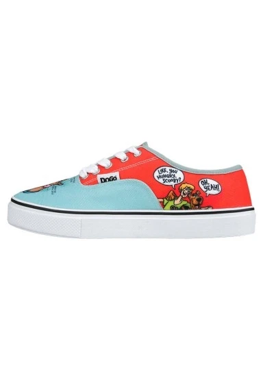 Kadın Vegan Çok Renkli Sneakers - Warner Bros Hungry Doo Scooby Doo Tasarım - 