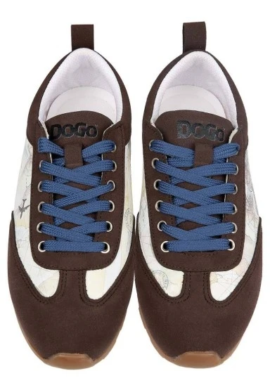 Kadın Vegan Deri Bej Sneakers - Ink and Pictures Tasarım - 