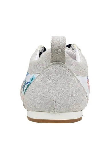 Kadın Vegan Deri Bej Sneakers - Azur Tasarım - 