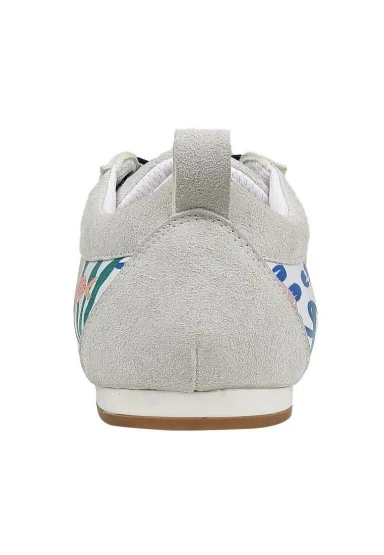 Kadın Vegan Deri Bej Sneakers - Azur Tasarım - 