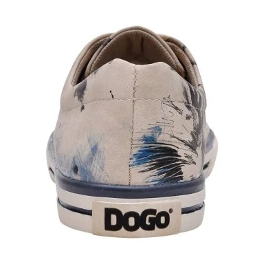 Kadın Vegan Deri Bej Sneakers - Deepness Tasarım - 