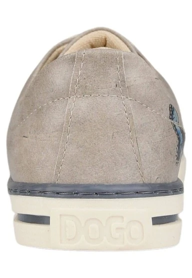 Kadın Vegan Deri Bej Sneakers - Change is Good Tasarım - 