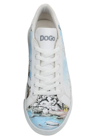 Kadın Vegan Deri Beyaz Sneakers - Lago di Como Tasarım - 