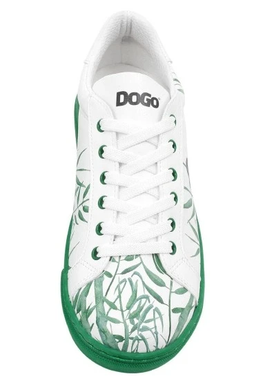 Kadın Vegan Deri Beyaz Sneakers - Bamboo Lover Tasarım - 