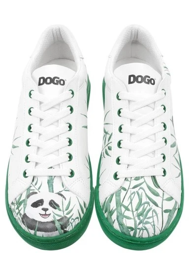 Kadın Vegan Deri Beyaz Sneakers - Bamboo Lover Tasarım - 