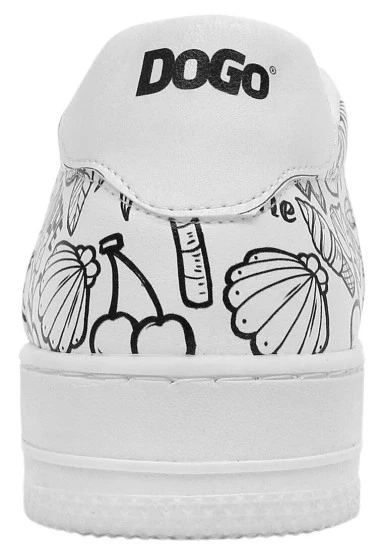 Kadın Vegan Deri Beyaz Sneakers - Never Say Never Tasarım - 