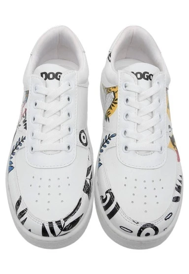Kadın Vegan Deri Beyaz Sneakers - Fragile Tasarım - 
