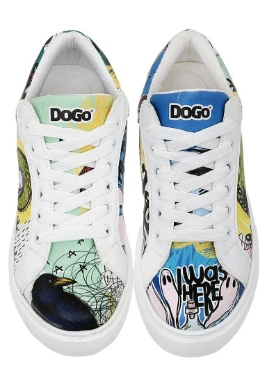 Kadın Vegan Deri Beyaz Sneakers - I was here Tasarım - 