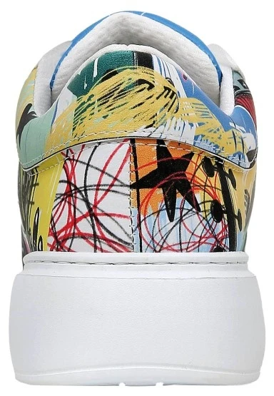 Kadın Vegan Deri Beyaz Sneakers - I was here Tasarım - 