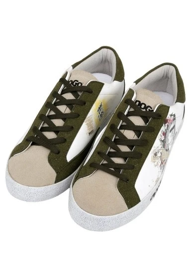 Kadın Vegan Deri Beyaz Sneakers - Apollo Tasarım - 