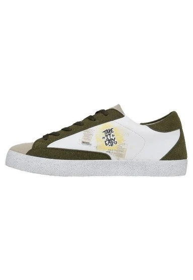 Kadın Vegan Deri Beyaz Sneakers - Apollo Tasarım - 