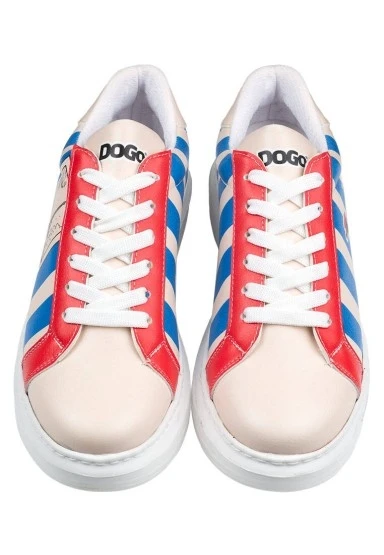 Kadın Vegan Deri Beyaz Sneakers - Mon Amour Tasarım - 