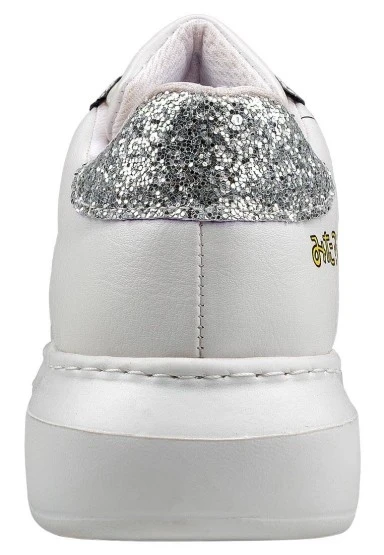 Kadın Vegan Deri Beyaz Sneakers - Warner Bros Tweety Sylvester Puddy Tat Tasarım - 