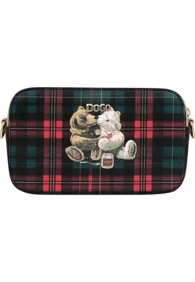 Kadın Vegan Deri Çok Renkli El Çantası - Teddy Bear Tasarım - 