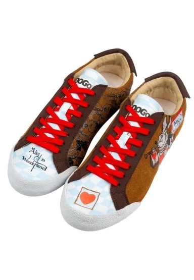 Kadın Vegan Deri Çok Renkli Sneakers - Alice in Nowhere Tasarım - 