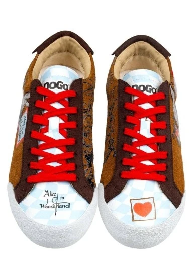 Kadın Vegan Deri Çok Renkli Sneakers - Alice in Nowhere Tasarım - 