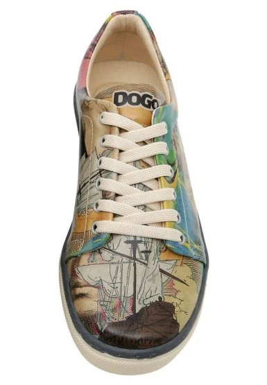 Kadın Vegan Deri Çok Renkli Sneakers - Ancient Tales Tasarım - 