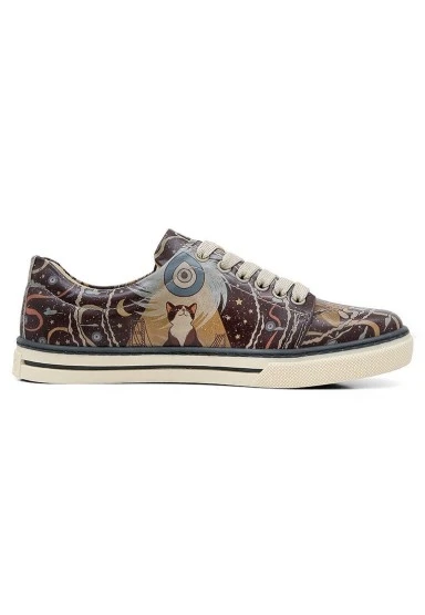 Kadın Vegan Deri Çok Renkli Sneakers - The Cats of Istanbul Tasarım - 