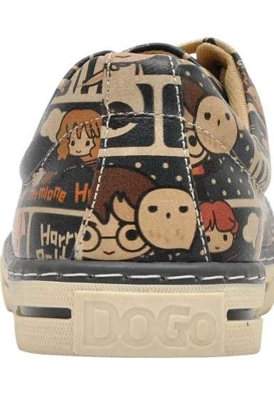 Kadın Vegan Deri Çok Renkli Sneakers - Warner Bros Expecto Patronum Harry Potter Tasarım - 