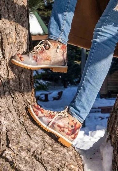 Kadın Vegan Deri Çok Renkli Bilekte Bot - These are Ma Nuts Tasarım - 