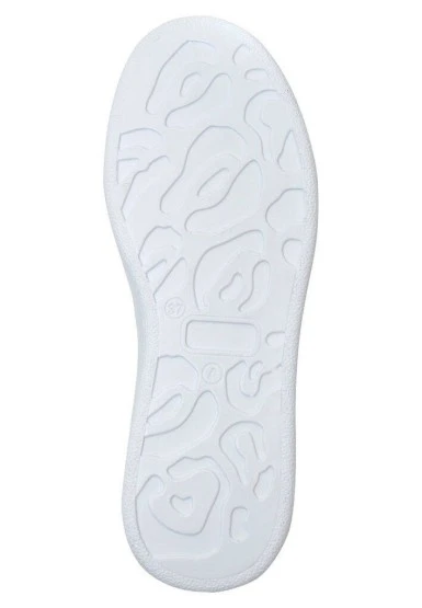 Kadın Vegan Deri Gri Sneakers - Tiny But Mighty Tasarım - 