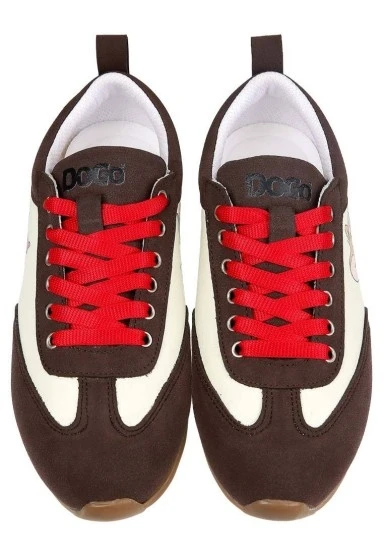 Kadın Vegan Deri Krem Sneakers - Warner Bros Looney Tunes Tom & Jerry Tasarım - 