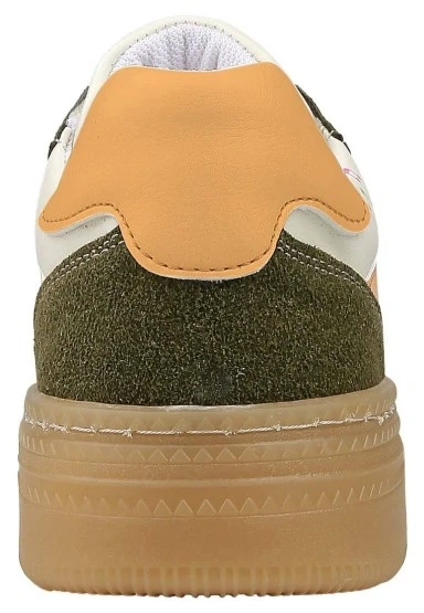 Kadın Vegan Deri Krem Sneakers - Warner Bros Looney Tunes Sylvester and Tweety Tasarım - 