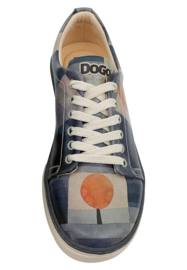 Kadın Vegan Deri Lacivert Sneakers - Be Different Tasarım - 