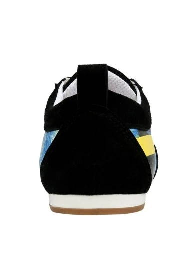 Kadın Vegan Deri Mavi Sneakers - Vincent van Gogh The Starry Night Tasarım - 