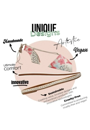 Kadın Vegan Deri Pembe Bağcıklı Sandalet - Spread Your Wings Tasarım - 