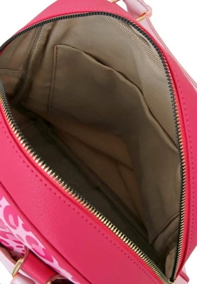 Kadın Vegan Deri Pembe Sırt Çantası - Warner Bros Looney Tunes Pink Leopard Lola Bunny Tasarım - 