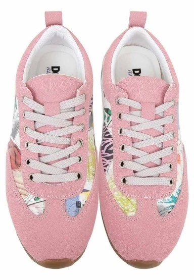 Kadın Vegan Deri Pembe Sneakers - Minimal Crisis Tasarım - 
