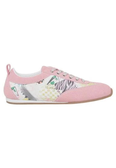 Kadın Vegan Deri Pembe Sneakers - Minimal Crisis Tasarım - 
