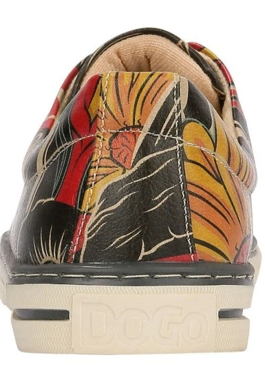 Kadın Vegan Deri Siyah Sneakers - Te Amo Frida Kahlo Tasarım - 