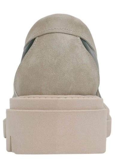 Kadın Vegan Deri Yeşil Loafer - I Do What I Want Tasarım - 
