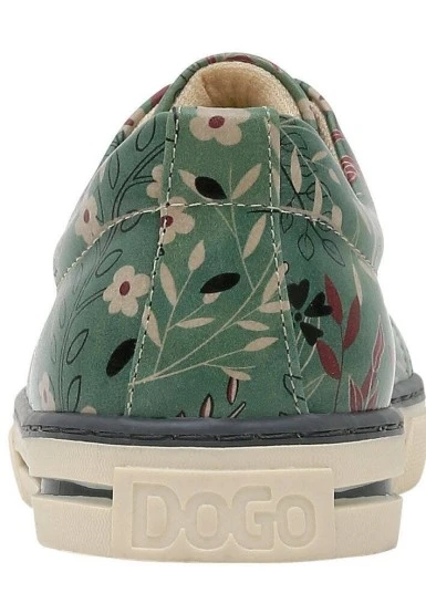 Kadın Vegan Deri Yeşil Sneakers - Spirit Animal Tasarım - 
