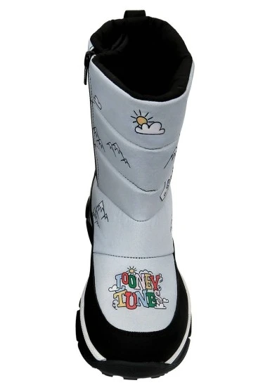 Kadın Vegan Gri Bot - Warner Bros Looney Tunes Ski Club Tasarım - 