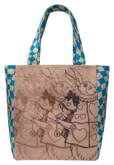 Kadın Vegan Kahverengi Large Tote Bag - Alice in Nowhere Tasarım - 